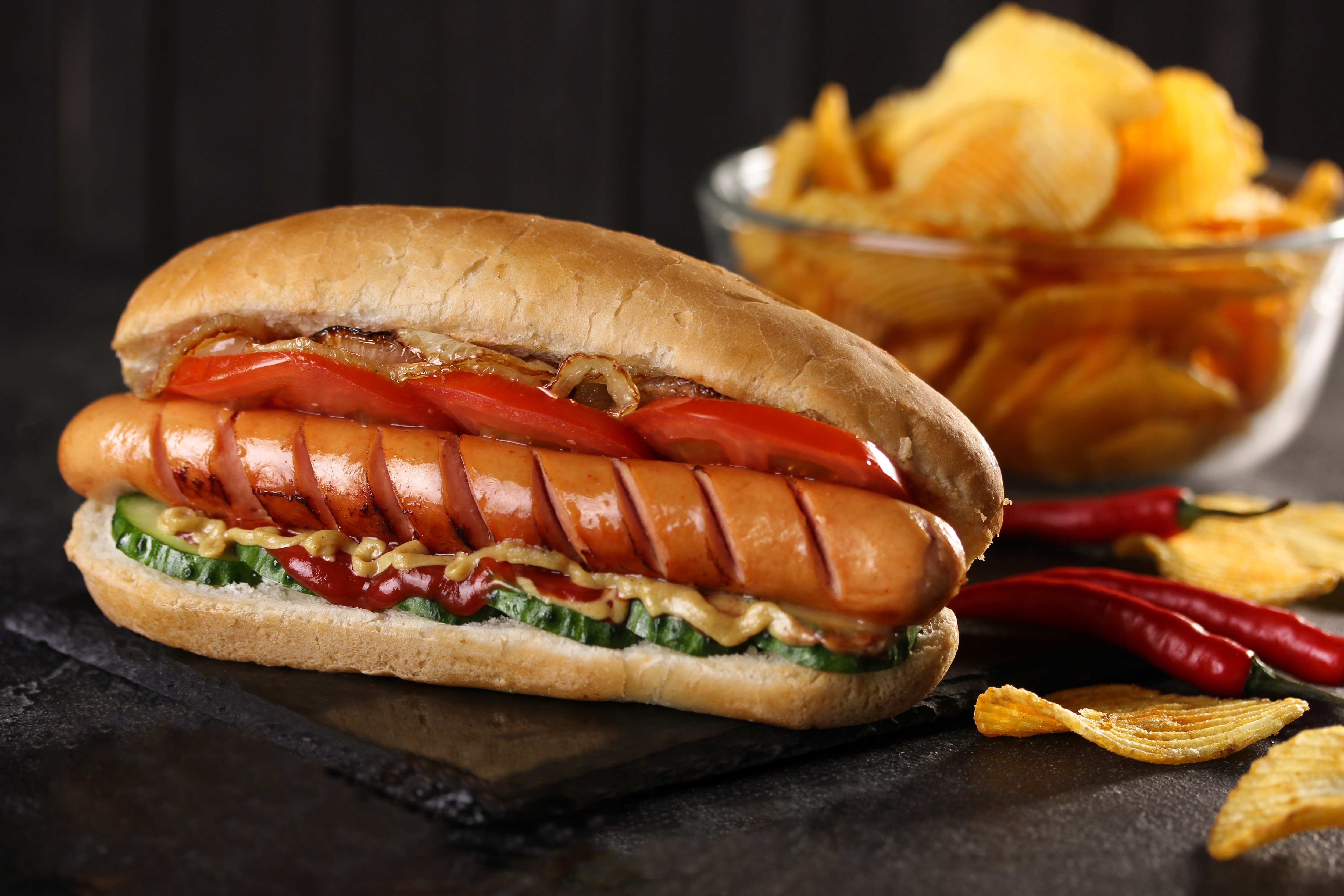 Hot Dog and Chips